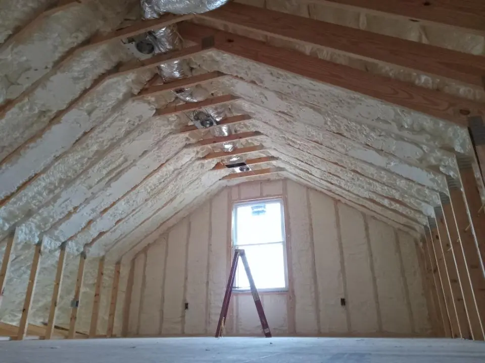 Spray foam roofing application for Crawl Space Insulation project in Fruita